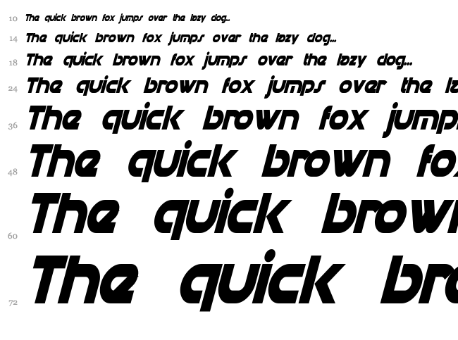 Datacron font waterfall